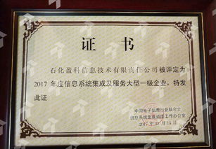 石化盈科榮膺信息系統(tǒng)集成及服務(wù)大型一級(jí)企業(yè)，入選優(yōu)秀解決方案與應(yīng)用案例